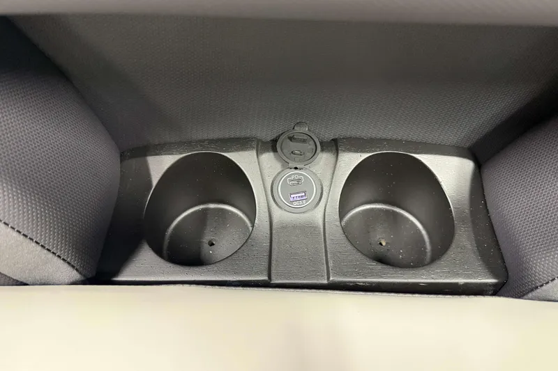 Slide: The Image of 2026 Sylvan L3 RLZ interior cup holders with USB charging port. - 4