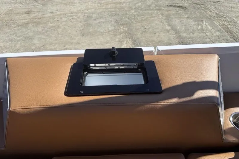 Slide: The Image of 2026 Premier 230 Intrigue RF boat seat with built-in storage compartment. - 42