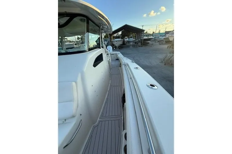 Slide: The Image of 2020 Grady-White Canyon 376 boat with Garmin marine radio installed. - 14