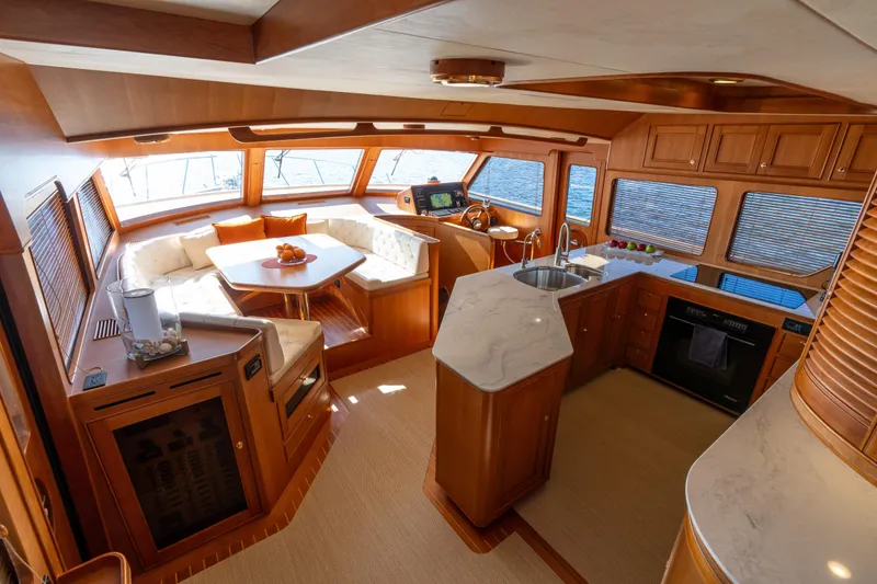 Slide: The Image of Marlow 72 GRIFFIN - Elevated Galley and Dining - 39