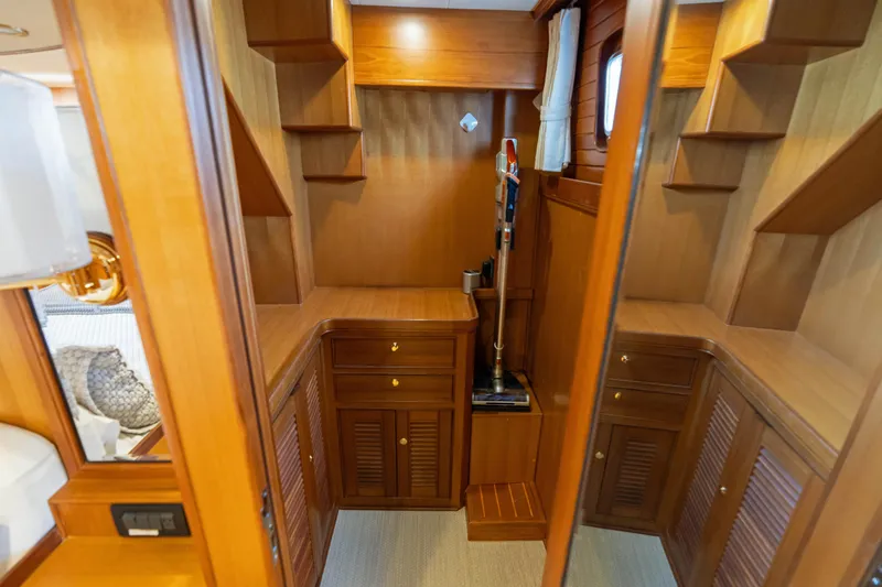 Slide: The Image of Marlow 72 GRIFFIN - Master Stateroom Walk in Closet - 64