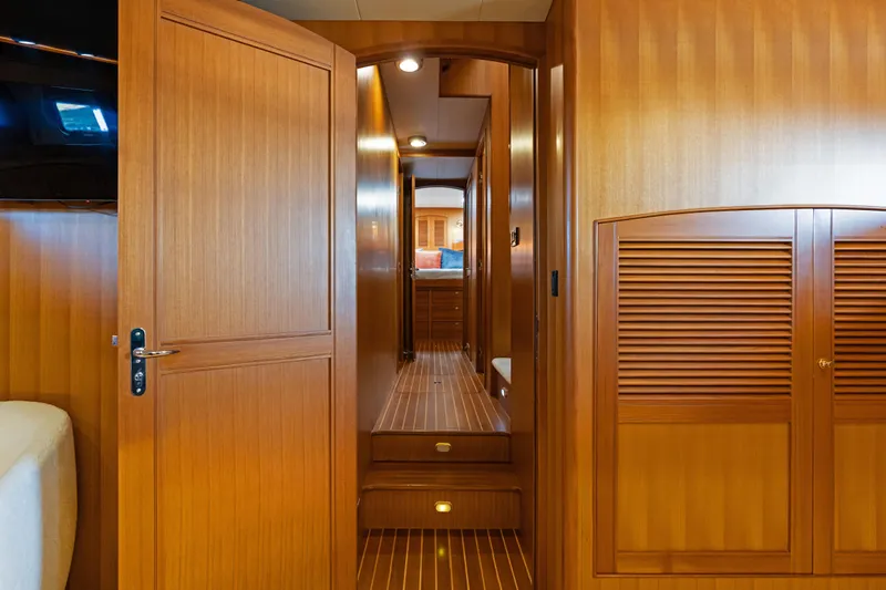 Slide: The Image of Marlow 72 GRIFFIN - Interior Hallway to Guest Cabins - 65