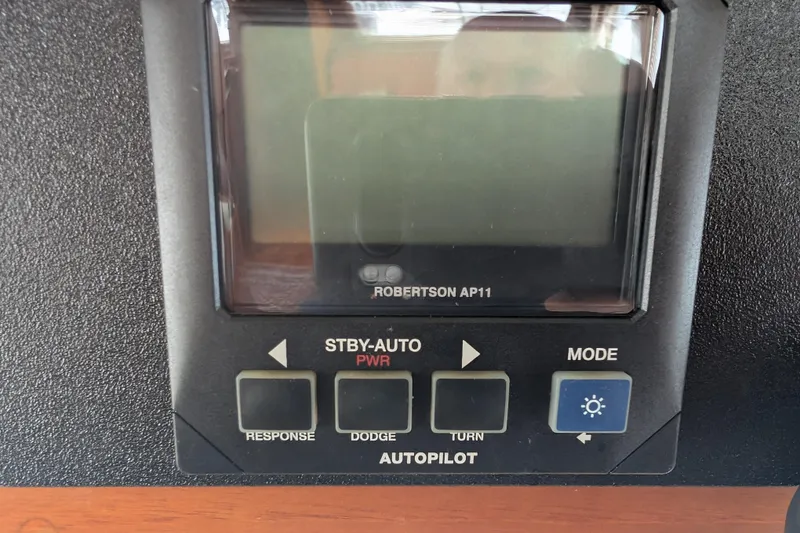 Slide: The Image of Autopilot control panel on a 1988 Grand Banks 46 Classic yacht. - 38