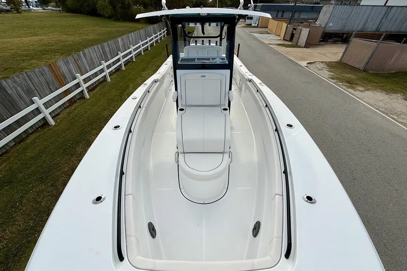 Slide: The Image of 2026 Sea Hunt Gamefish 30 Coffin Box boat, spacious deck view. - 17