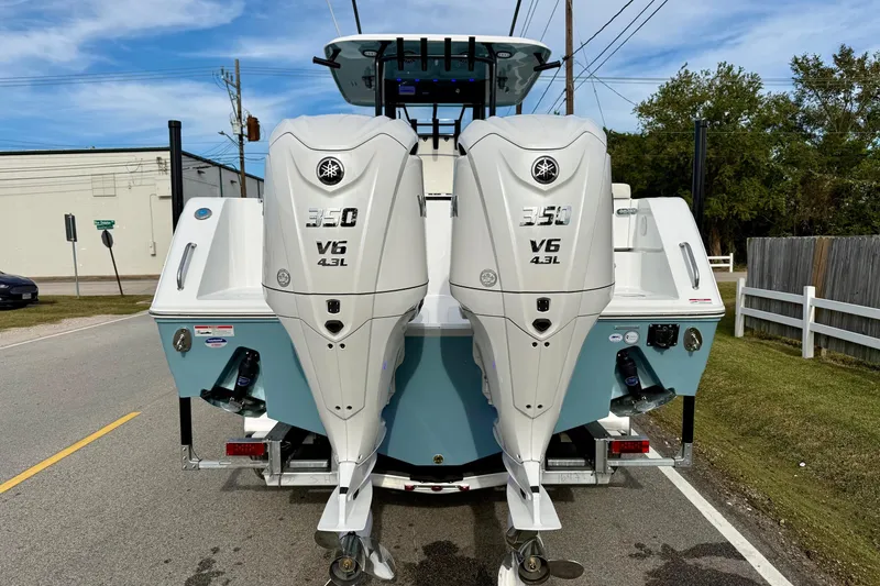Slide: The Image of 2026 Sea Hunt Gamefish 30 Coffin Box with twin Yamaha 350 V6 engines. - 3
