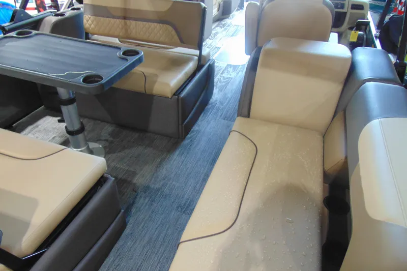 Slide: The Image of Interior seating of 2026 Godfrey Sweetwater 2286 DT 27" iMPACT Tri-Toon boat. - 10