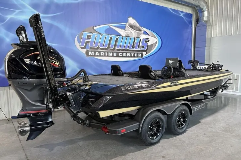 Slide: The Image of 2026 Skeeter ZXE21 boat at Foothills Marine Center showroom. - 4