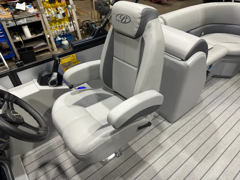 Slide: The Image of Bentley Pontoons Legacy 250HP 223 Navigator DL Quad Lounge Tritoon 2026 - 12