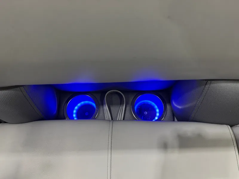 Slide: The Image of Bentley Pontoons Legacy 250HP 223 Navigator DL Quad Lounge Tritoon 2026 - 27