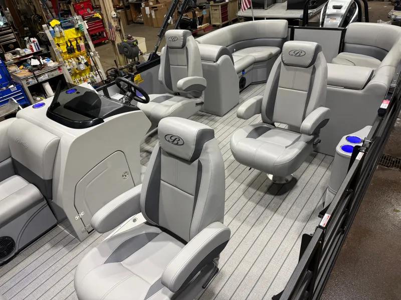 Slide: The Image of Bentley Pontoons Legacy 250HP 223 Navigator DL Quad Lounge Tritoon 2026 - 3