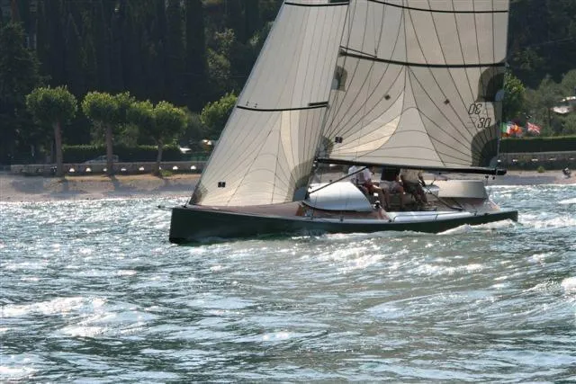 Slide: The Image of Sailing yacht Brenta 30, 2026 model, gliding on a sunny day. - 17