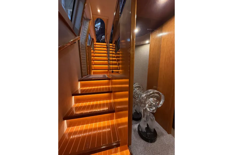 Slide: The Image of Control panel of a 2000 Northern Pacific Motor Yacht with communication and navigation equipment. - 32