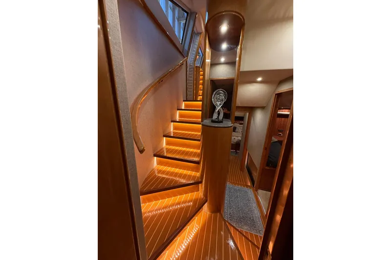 Slide: The Image of Control panel of a 2000 Northern Pacific Motor Yacht, featuring bow thruster controls. - 33