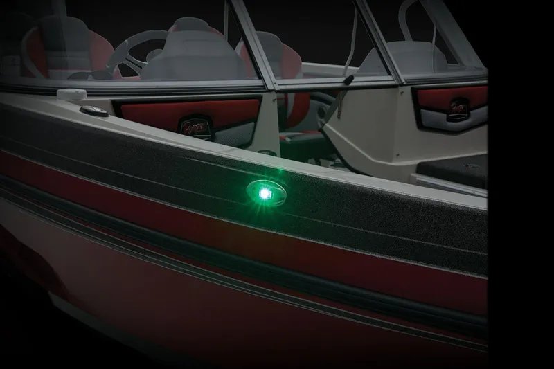 Slide: The Image of Close-up of a Minn Kota Ulterra motor on a 2026 Ranger 1850MS boat. - 15