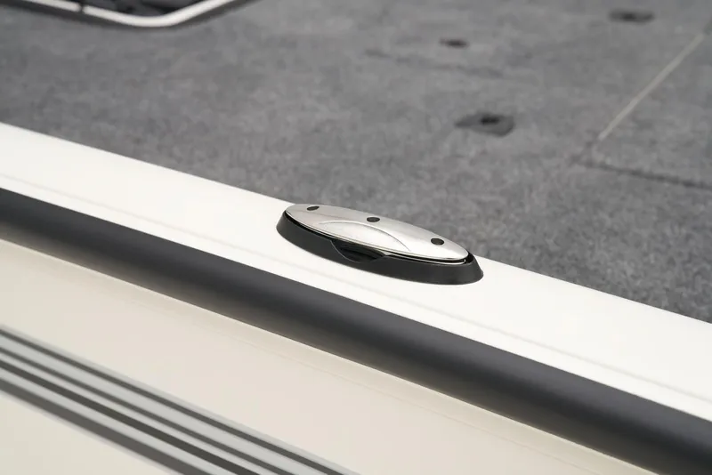 Slide: The Image of 2026 Ranger RT198P boat with Minn Kota trolling motor and foot pedal on deck. - 21