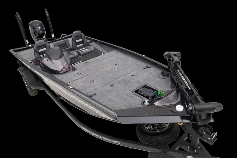 Slide: The Image of 2026 Ranger RT188P boat interior with storage compartment and seating. - 10