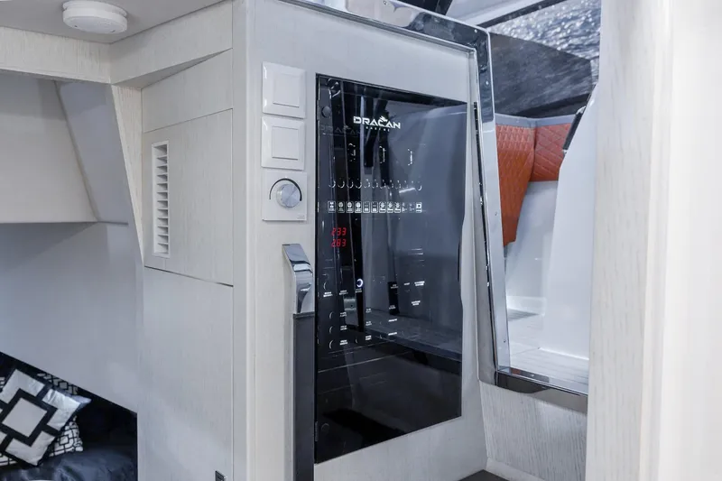 Slide: The Image of Control panel inside 2026 Dracan 42 Catamaran, featuring sleek modern design and digital display. - 22