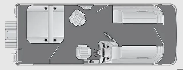 Slide: The Image of Bennington S-One Swingback 22 SSB Tritoon 2026 - 2
