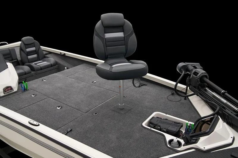 Slide: The Image of Interior view of 2026 Ranger RT198P boat showing wiring and red fuel tank. - 7