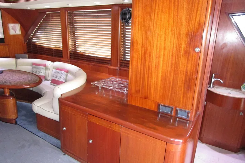 Slide: The Image of Salon to starboard with electrical panel - 2