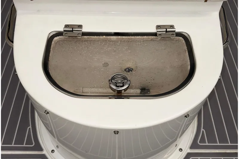 Slide: The Image of 2022 Sea Hunt Gamefish 30 Coffin Box, featuring a closed storage compartment. - 15