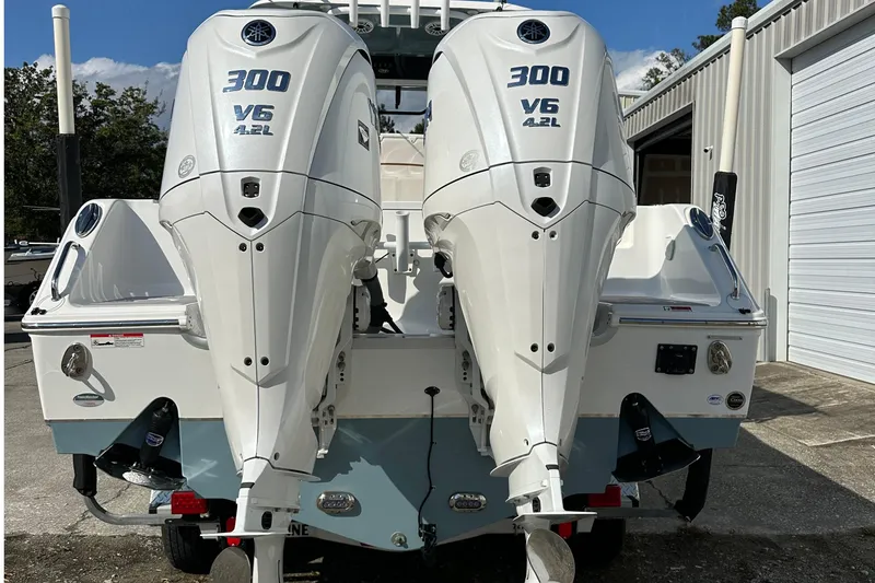 Slide: The Image of 2022 Sea Hunt Gamefish 30 Coffin Box with twin Yamaha 300 V6 engines. - 3
