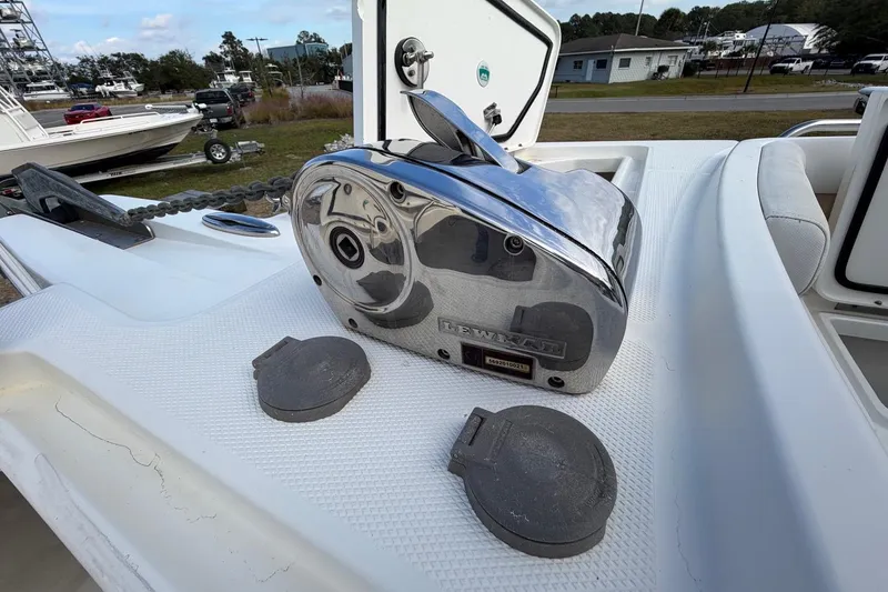Slide: The Image of 2017 World Cat Glacier Bay Edition 2740 Dual Console boat with Lewmar windlass. - 43