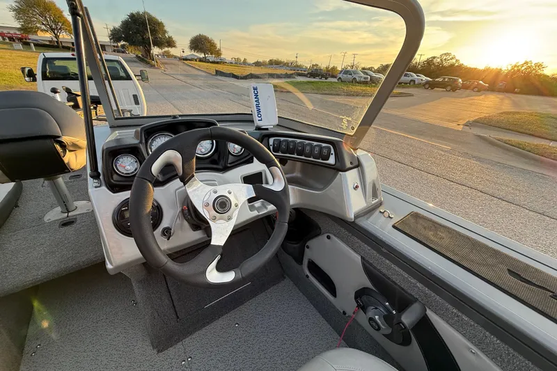 Slide: The Image of Interior of 2018 Tracker Targa 18 WT boat showing speaker and storage compartment. - 53