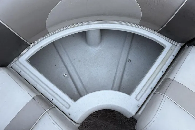 Slide: The Image of 2014 JC NepToon 24 Limited pontoon boat with grill and seating area. - 29