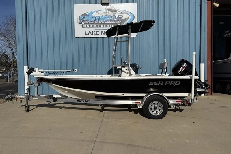 The Image of 2020 Sea Pro 172 Bay boat on trailer at Foothills Marine Center. - 1
