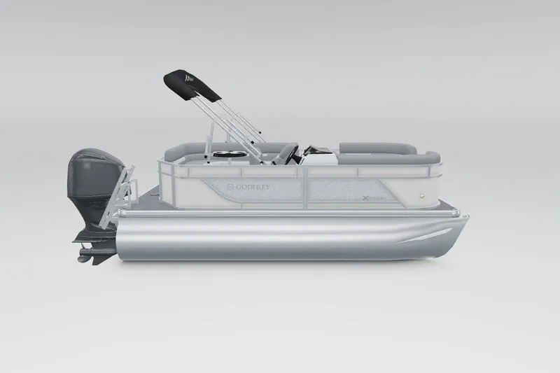 The Image of 2025 Godfrey Xperience 2086 SBX pontoon boat, side view, sleek design, modern features. - 0