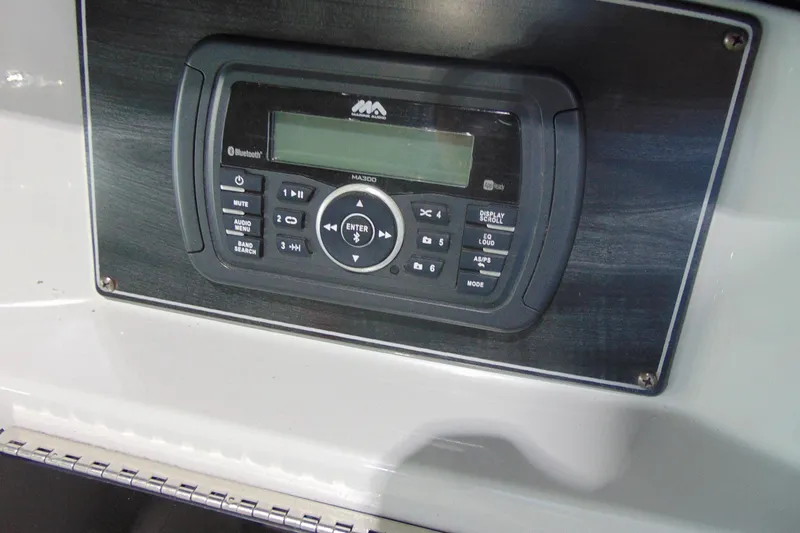 Slide: The Image of 2018 Hurricane SunDeck Sport 192 OB audio system with Bluetooth connectivity. - 7