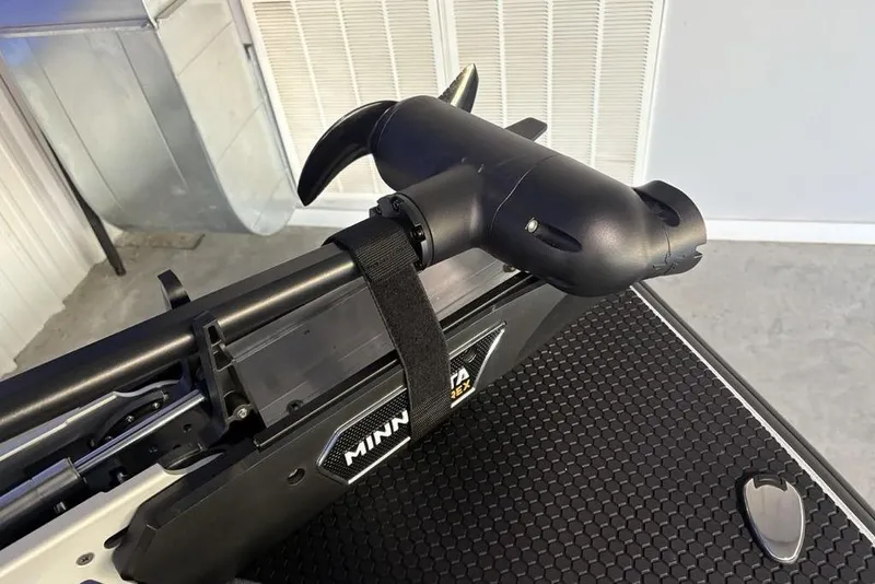 Slide: The Image of Close-up of a Minn Kota trolling motor on a 2026 Phoenix 721 ZXL boat. - 4