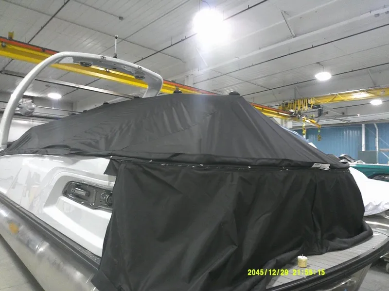 Slide: The Image of Avalon 27 FT Excalibur Elite Carbon Series Windshield w/ Twin 500HP Mercury's AND JOYSTICK CONTROLS!! 2026 - 9