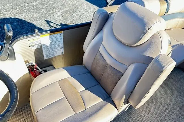 Slide: The Image of Luxurious seating on 2018 Godfrey Sweetwater 2286 SB Triple Tube boat. - 10