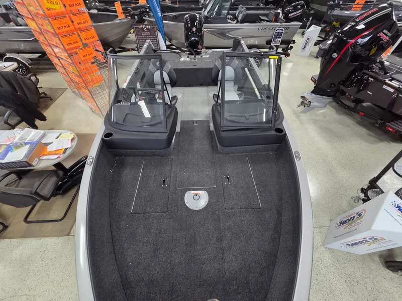 Slide: The Image of Interior view of Crestliner 1750 HAWKWT JS boat, model year 2026. - 10