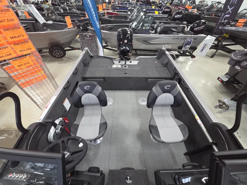 Slide: The Image of Interior view of Crestliner 1750 HAWKWT JS boat, model year 2026. - 11