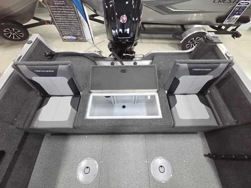 Slide: The Image of Interior of Crestliner 1750 HAWKWT JS boat, model year 2026. - 19