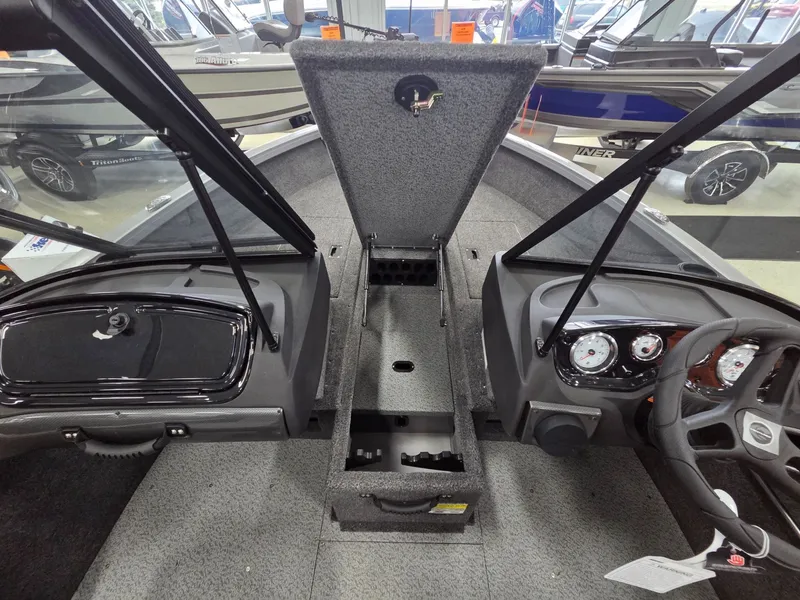 Slide: The Image of Interior view of Crestliner 1750 HAWKWT JS boat, model year 2026. - 9