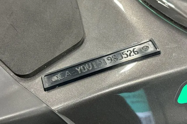 Slide: The Image of Close-up of a 2026 Sea-Doo GTI serial number. - 18