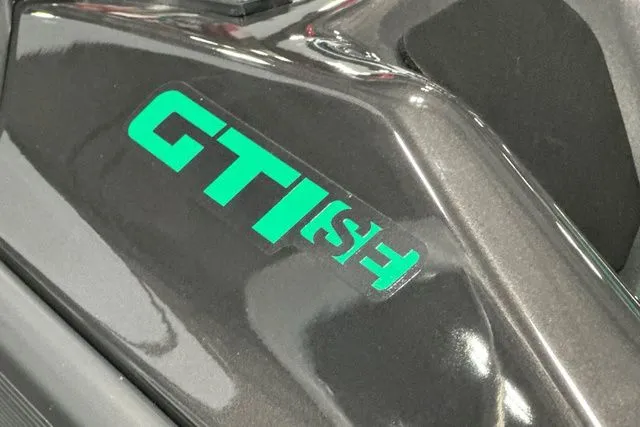 Slide: The Image of 2026 Sea-Doo GTI model, close-up of logo. - 28