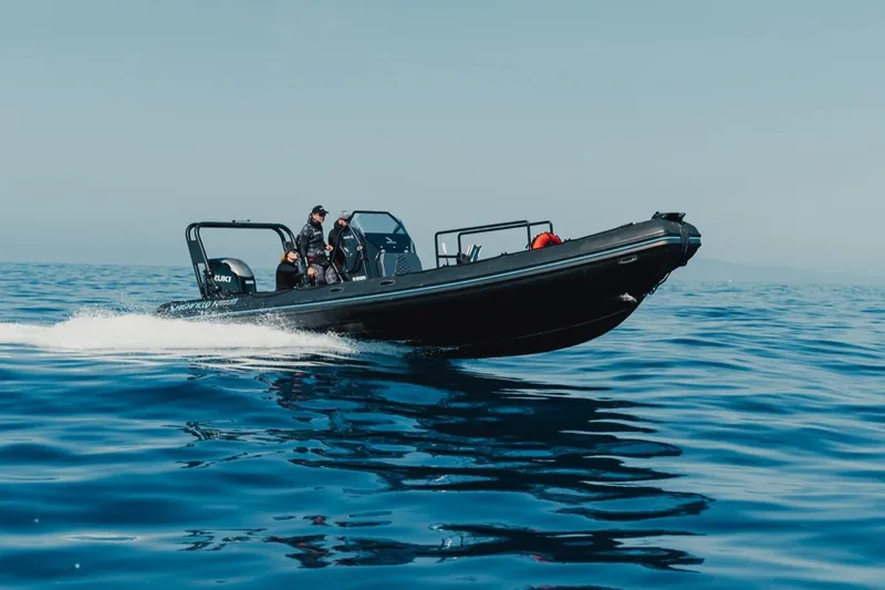 The Image of Manufacturer Provided Image: Highfield Patrol 860 boat cruising on open water, 2025 model. - 0