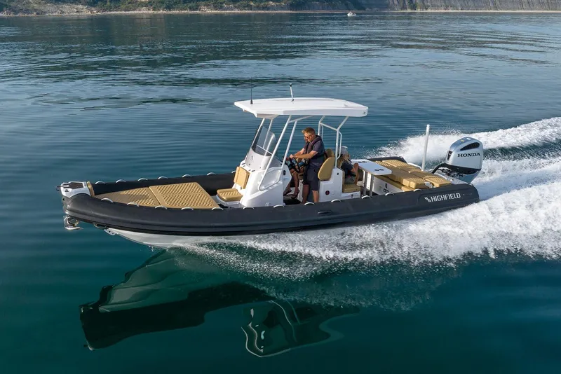 The Image of Manufacturer Provided Image: 2025 Highfield Sport 800 boat cruising on calm water. - 0