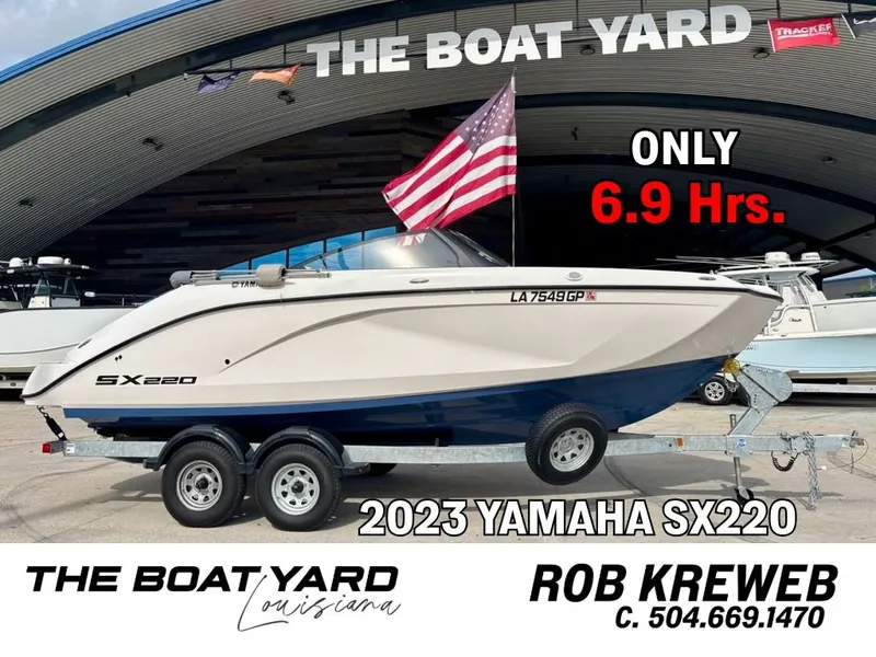 The Image of 2023 Yamaha SX 220 boat at The Boat Yard, only 6.9 hours. - 1