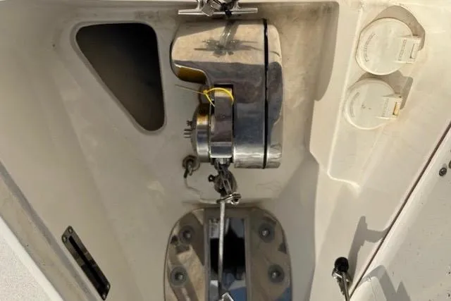 Slide: The Image of 2023 Sea Pro 259 Deep V CC boat anchor system and deck details. - 15