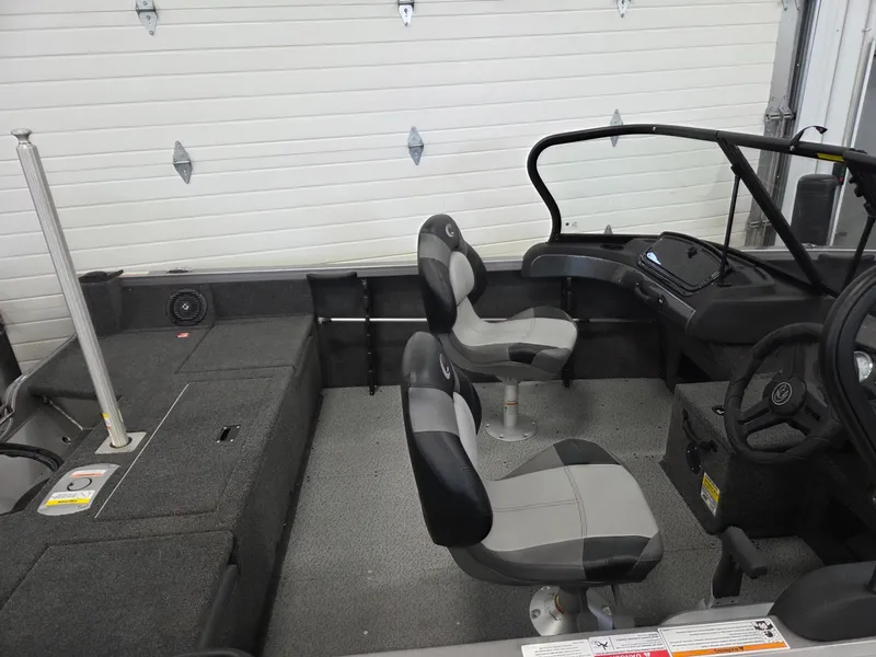 Slide: The Image of Interior of Crestliner 1650 Hawk boat, model year 2026. - 8