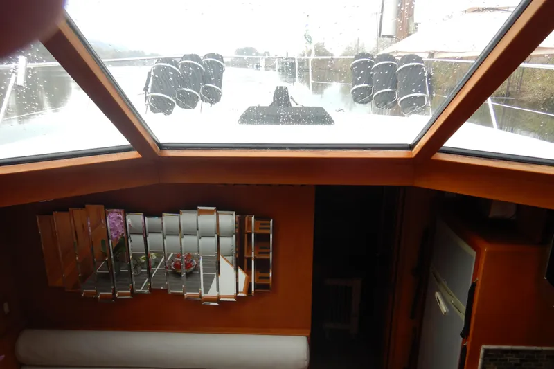 Slide: The Image of Samsung microwave in 1988 Camargue 48 Cockpit Motor Yacht kitchen. - 33