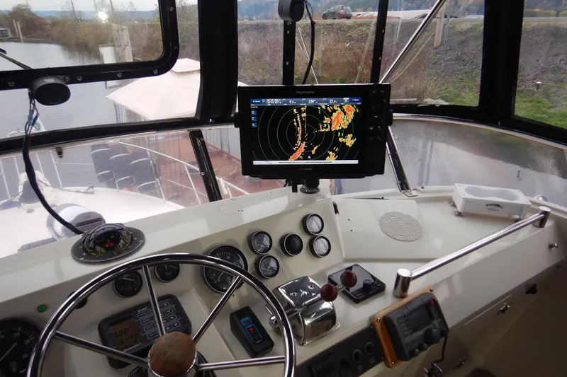 Slide: The Image of Raymarine eS Series display on 1988 Camargue 48 Cockpit Motor Yacht. - 57