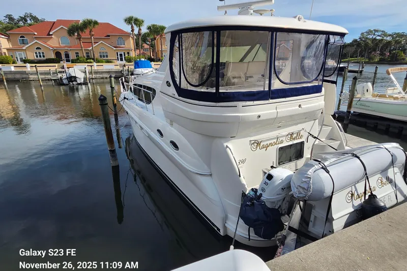 Slide: The Image of Aft view of Magnolia Belle at her slip. - 4