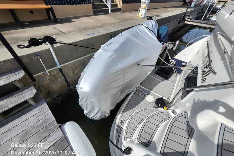 Slide: The Image of Magnolia Belle dinghy stowed and covered. - 64